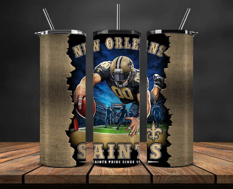 New Orleans Saints Tumbler, Saints Logo Tumbler 20oz ,NFL Season 2023 LUF- 54