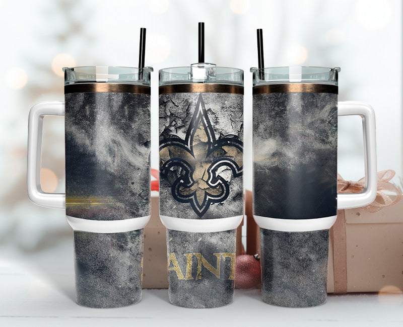 New Orleans Saints Tumbler 40oz Png, 40oz Tumbler Skinny 55