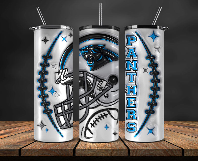 Carolina Panthers Inflated Puffy Tumbler 20oz , NFL Football 20oz LUH -55
