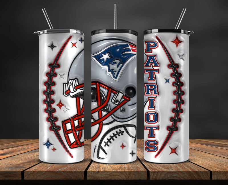 New England Patriots Inflated Puffy Tumbler 20oz , NFL Football 20oz LUH -56