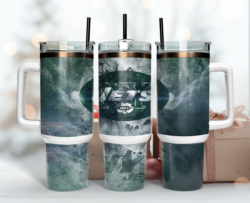 New York Jets Tumbler 40oz Png, 40oz Tumbler Skinny 57
