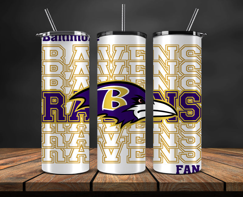 Baltimore Ravens Tumbler, Ravens Tumbler 20oz ,NFL Football 20oz PUG- 57