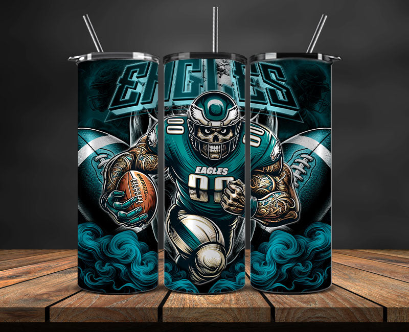 Philadelphia Eagles Tumbler Wrap, NFL Tumbler By AI, AI Tumbler Wrap 58