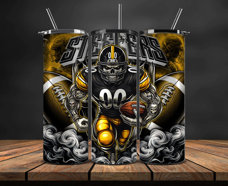Pittsburgh Steelers Tumbler Wrap, NFL Tumbler By AI, AI Tumbler Wrap 59