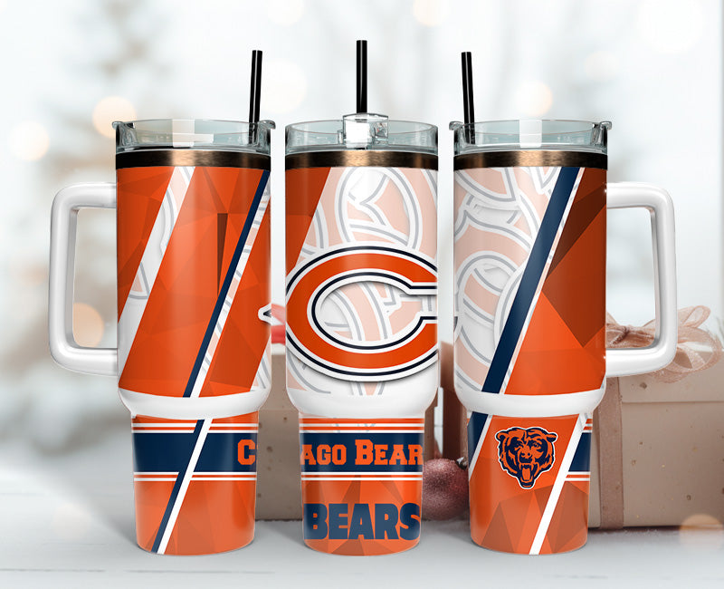 Chicago Bears 40oz Tumbler,NFL Tumbler 40oz , 40oz Tumbler Sublimation Png , 40oz Tumbler Wrap 71
