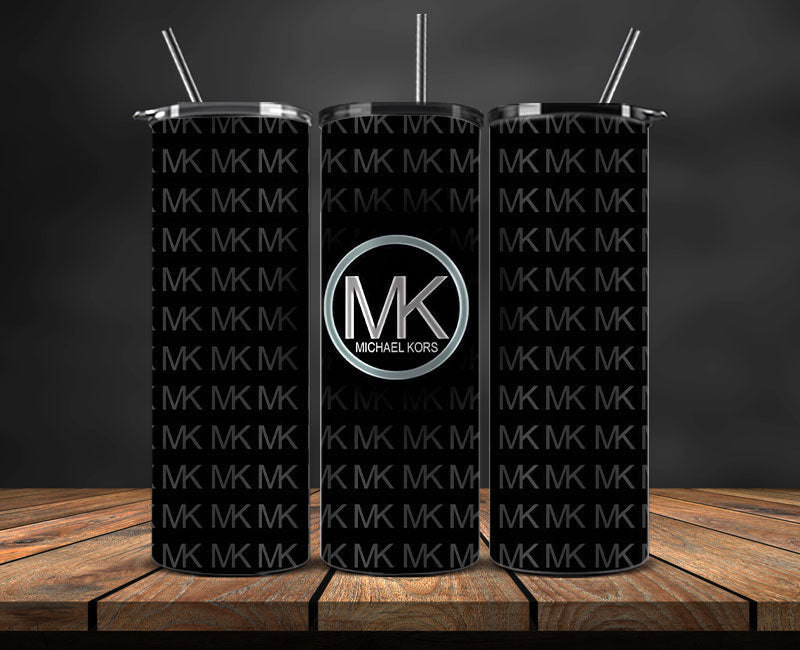 MK Tumbler Wrap, MK Tumbler Png, MK Logo , Luxury Tumbler Wraps, Logo Fashion Design 05