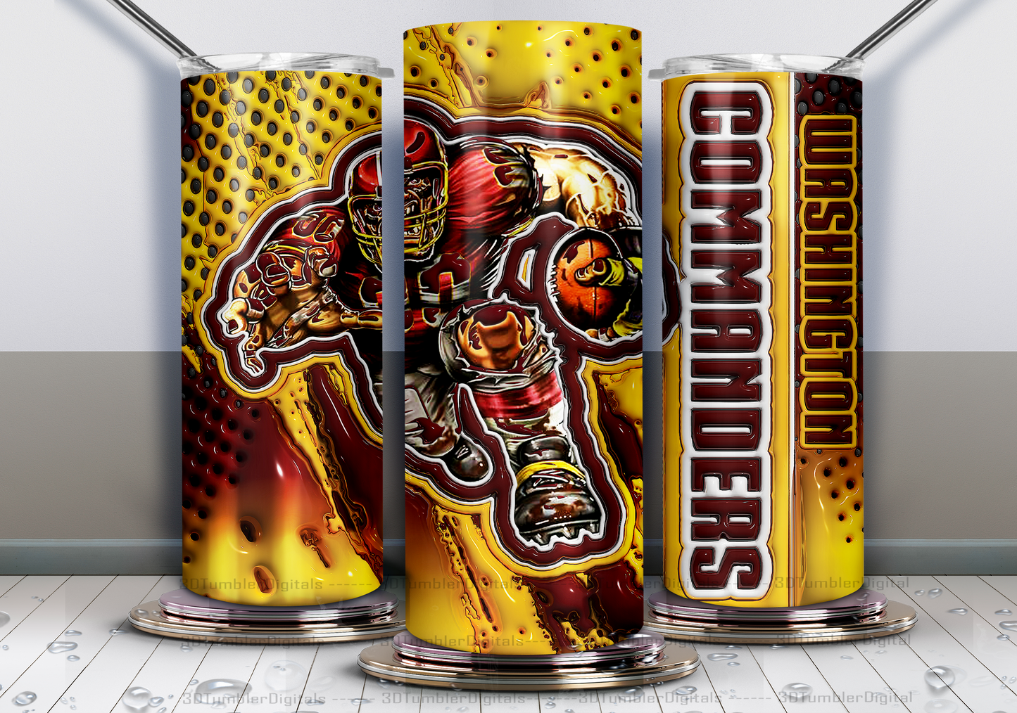 Washington Tumbler 20oz , 3D Nfl Tumbler 20oz, Nfl Mascot Tumbler LUS- 05