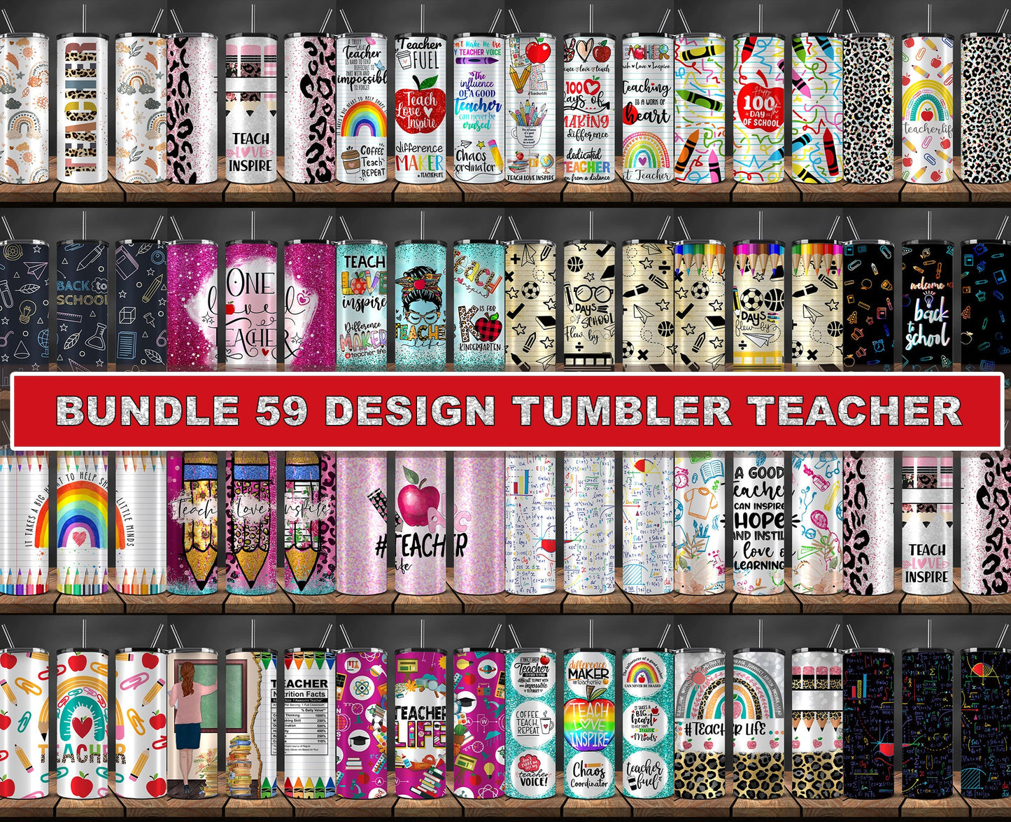 56+ Teacher 20 oz Skin Tumbler Bundle, Teacher Tumbler PNG, Teacher Tumbler Design Sublimation,Teacher Tumbler ,Teacher Tumbler Wrap 60