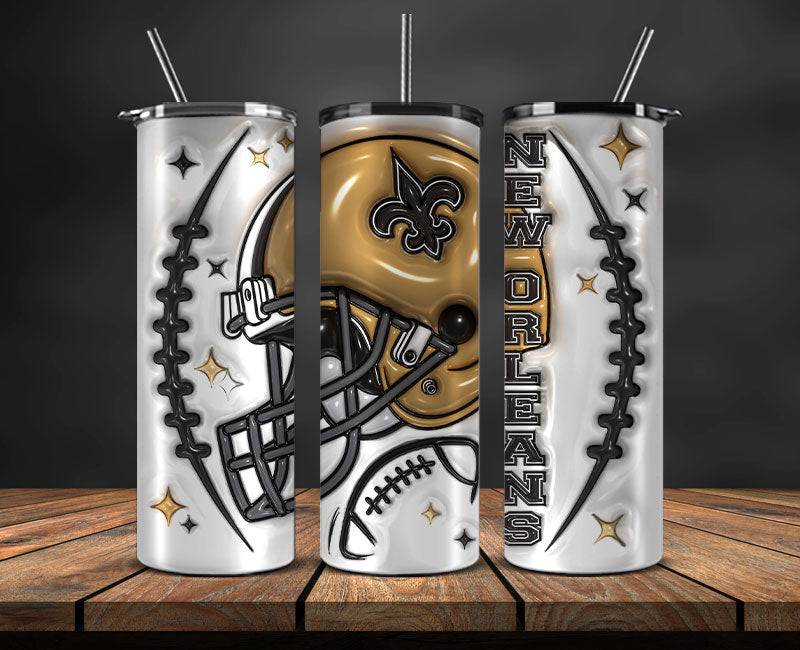 New Orleans Saints Inflated Puffy Tumbler 20oz , NFL Football 20oz LUH -60