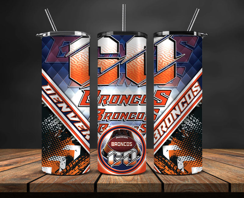 Team Broncos Football Tumbler 20oz , Football Tumbler 20oz ,Sport Tumbler 20oz LUD- 61