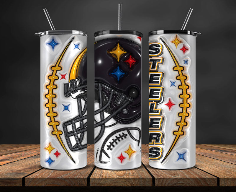 Pittsburgh Steelers Inflated Puffy Tumbler 20oz , NFL Football 20oz LUH -62