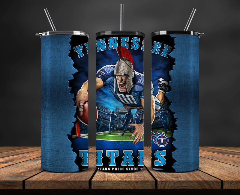 Tennessee Titans Tumbler, Titans Logo Tumbler 20oz ,NFL Season 2023 LUF- 63