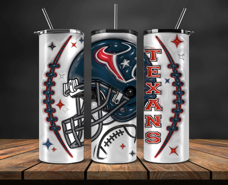 Houston Texans Inflated Puffy Tumbler 20oz , NFL Football 20oz LUH -63