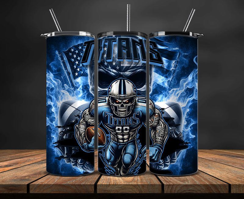 Tennessee Titans Fire Tumbler Wraps,NFL Tumbler By AI, AI Tumbler Design 63