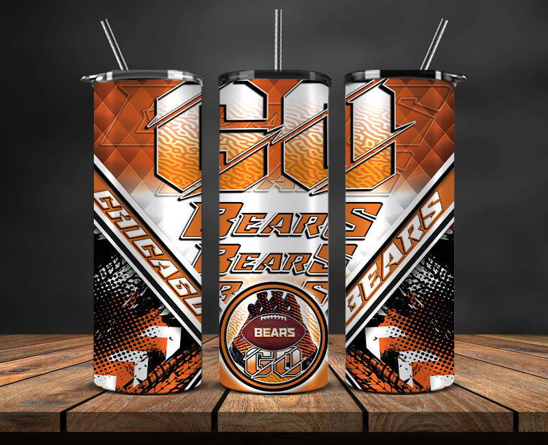 Team Bears Football Tumbler 20oz, Football Tumbler 20oz ,Sport Tumbler 20oz LUD- 65