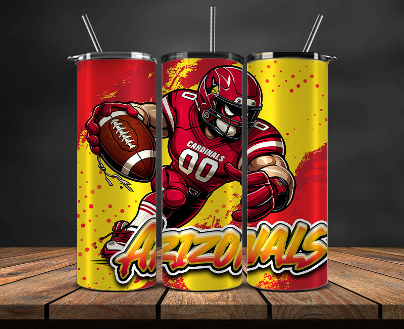 Arizona Cardinals Tumbler Wrap, NFL Tumbler By AI, AI Tumbler Wrap 65