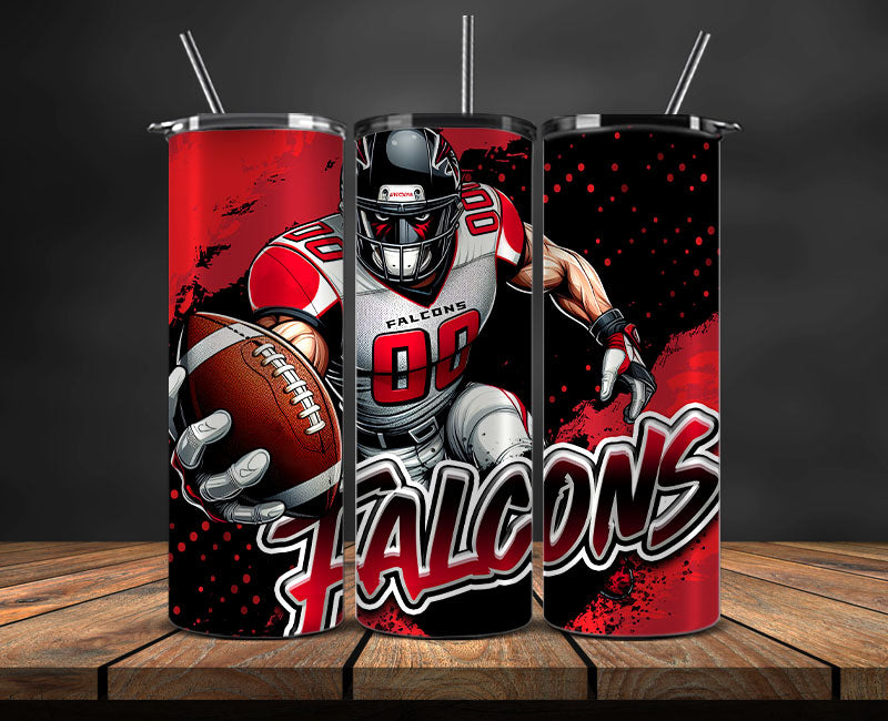 Atlanta Falcons Tumbler Wrap, NFL Tumbler By AI, AI Tumbler Wrap 66