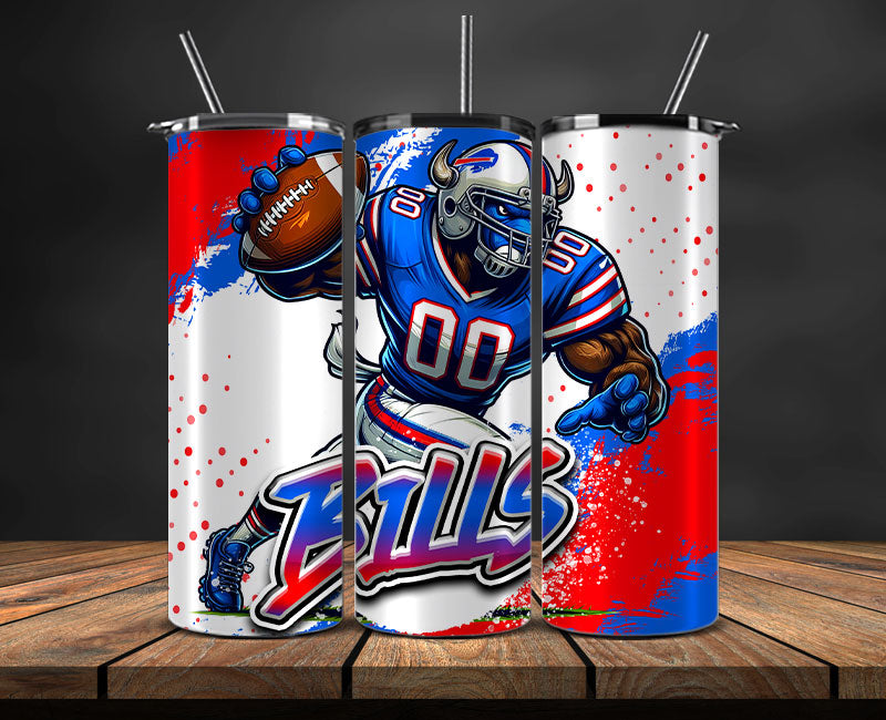 Buffalo Bills Tumbler Wrap, NFL Tumbler By AI, AI Tumbler Wrap 68
