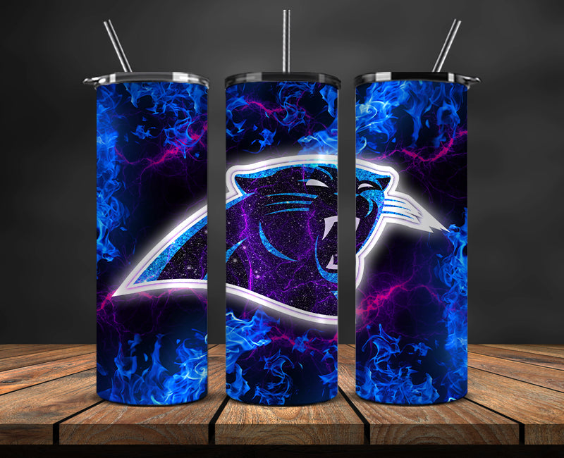 Carolina Panthers Tumbler, Panthers Logo Tumbler 20oz ,NFL Season 2023 LUF- 68