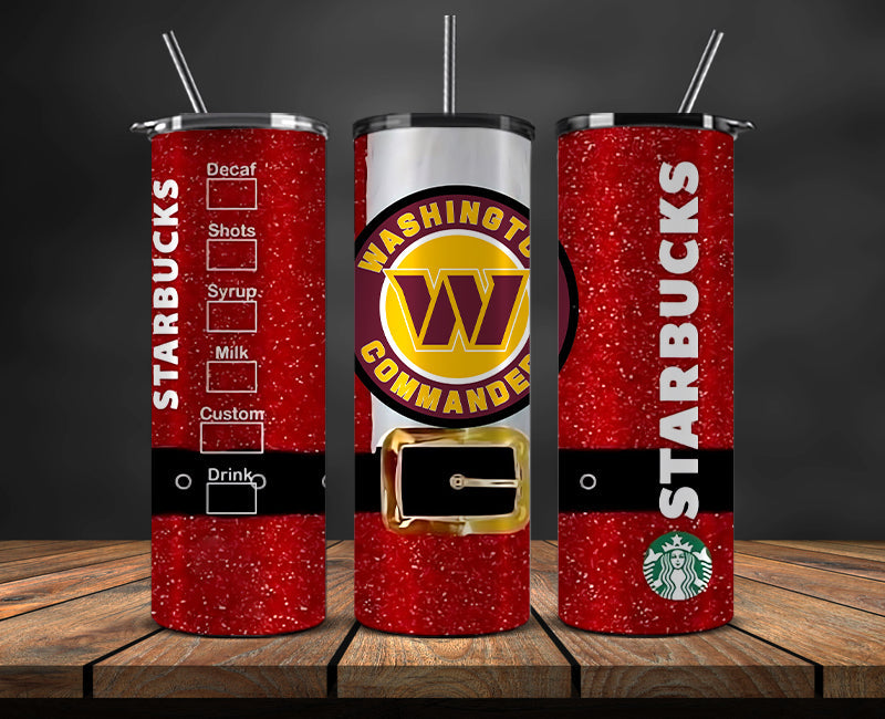 Washington Commanders Christmas Tumbler 20oz,NFL Merry Christmas 20oz, NFL Christmas Tumbler 20oz 69
