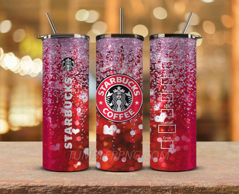 Valentine Tumbler PNG, Valentines Day Tumbler Wrap PNG , Valentine Tumbler 06