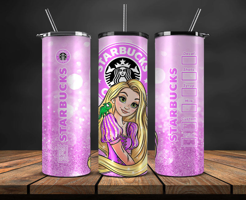 Princess Tumbler Wrap ,Princess Disney Funny Princess Tumbler Wrap , Princess Starbucks Tumbler Wrap, Disney Tumbler Wrap 06