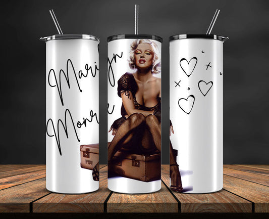 Marilyn Monroe Tumbler, Marilyn Monroe Tumbler Wrap Png, Marilyn Monroe 06