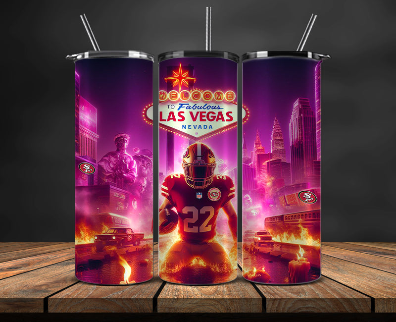 Kansas City Chiefs Vs San Francisco 49ers Super Bowl Tumbler Png, Super Bowl 2024 Tumbler Wrap 70