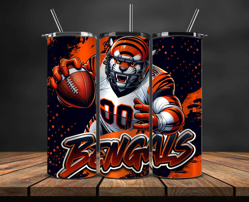 Cincinnati Bengals Tumbler Wrap, NFL Tumbler By AI, AI Tumbler Wrap 71