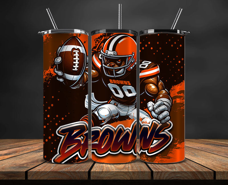 Cleveland Browns Tumbler Wrap, NFL Tumbler By AI, AI Tumbler Wrap 72