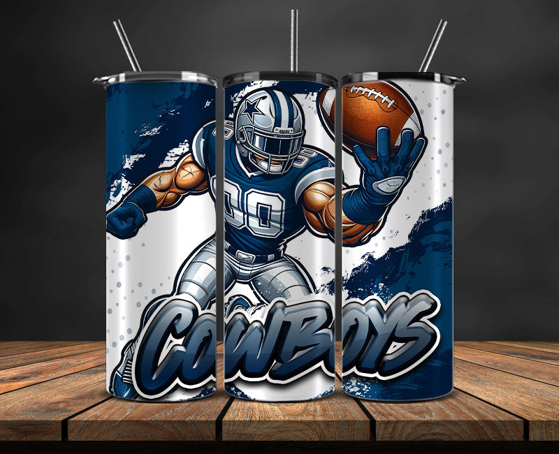 Dallas Cowboys Tumbler Wrap, NFL Tumbler By AI, AI Tumbler Wrap 73