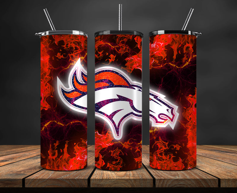Denver Broncos Tumbler, Broncos Logo Tumbler 20oz ,NFL Season 2023 LUF- 73