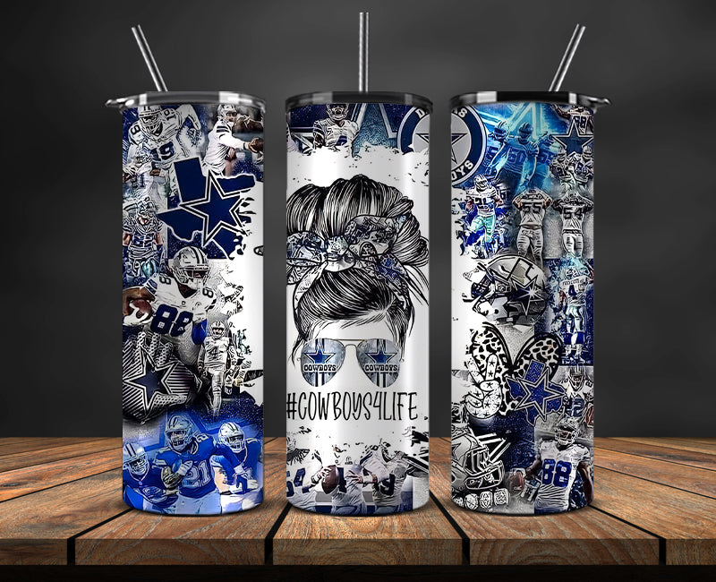 Dallas Cowboys Tumbler, Cowboys Tumbler 20oz ,NFL Football 20oz PUG- 73