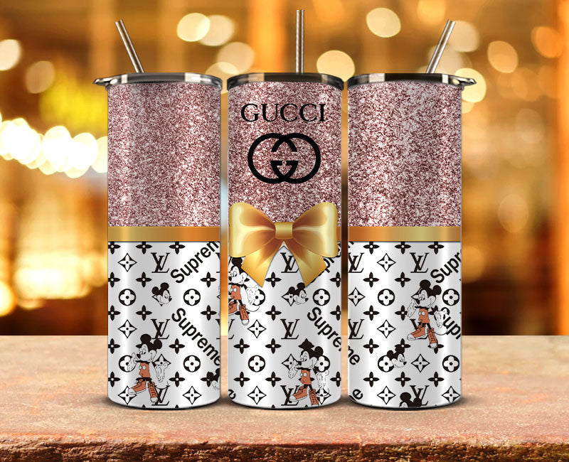 Gucci Tumbler Wrap, Gucci Tumbler Png, Gucci Logo,Luxury Logo Brand 74