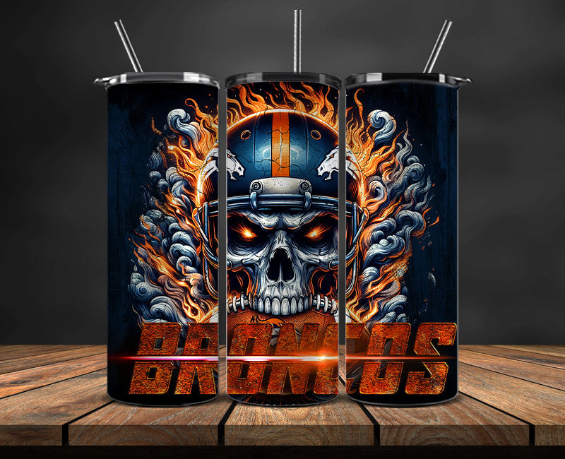 Denver Broncos Tumbler Wrap,NFL Tumbler By AI, AI Tumbler Design 74