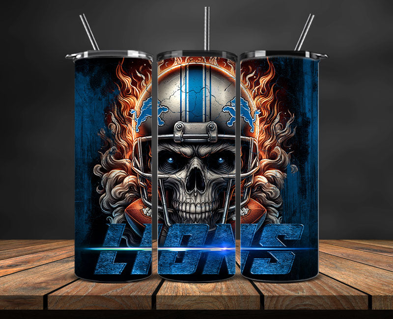 Detroit Lions Tumbler Wrap,NFL Tumbler By AI, AI Tumbler Design 75