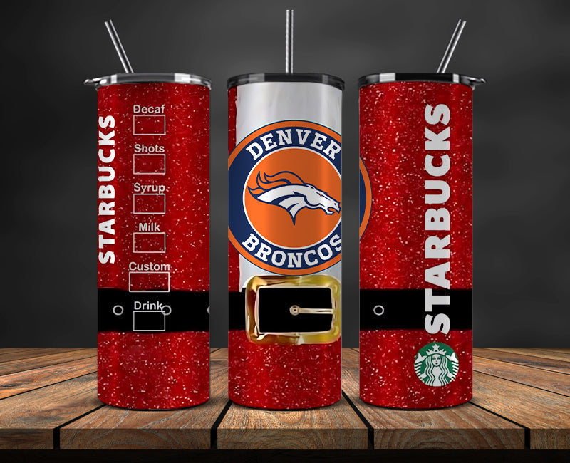 Denver Broncos Christmas Tumbler 20oz,NFL Merry Christmas 20oz, NFL Christmas Tumbler 20oz 75