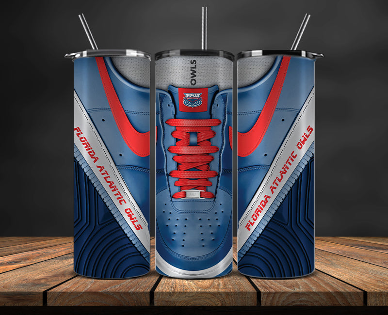 Florida Atlantic Owls Sneaker Tumbler Wrap , College Sneaker Tumbler Wrap 76