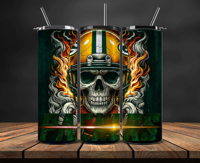 Green Bay Packers Tumbler Wrap,NFL Tumbler By AI, AI Tumbler Design 76