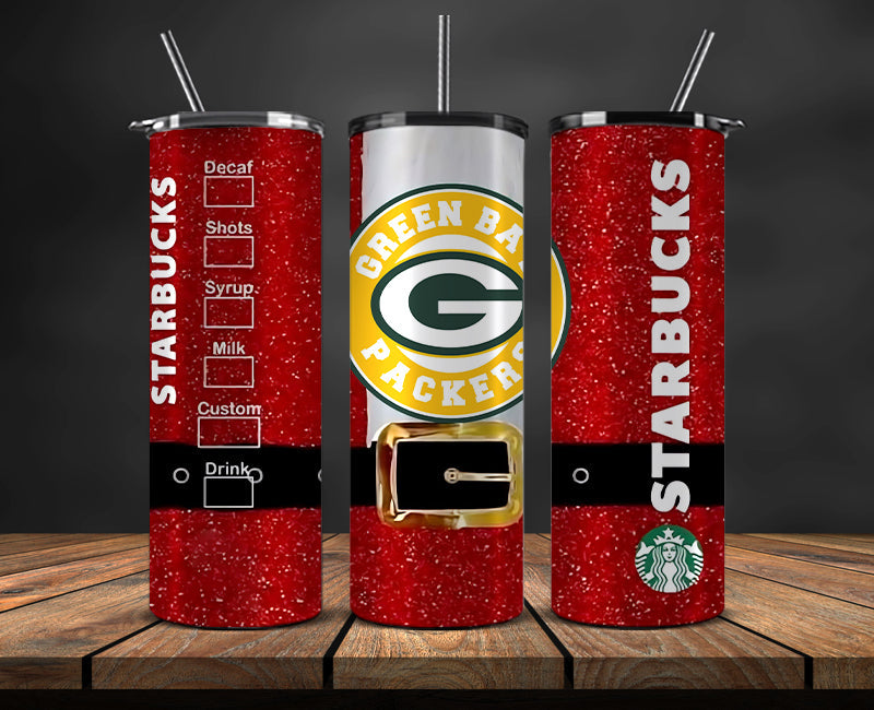 Green Bay Packers Christmas Tumbler 20oz,NFL Merry Christmas 20oz, NFL Christmas Tumbler 20oz 77