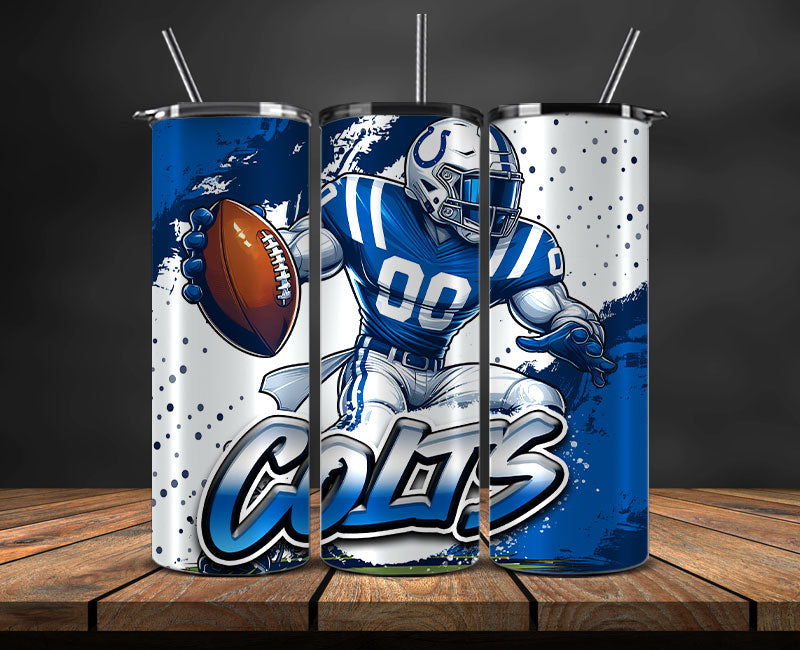 Indianapolis Colts Tumbler Wrap, NFL Tumbler By AI, AI Tumbler Wrap 78