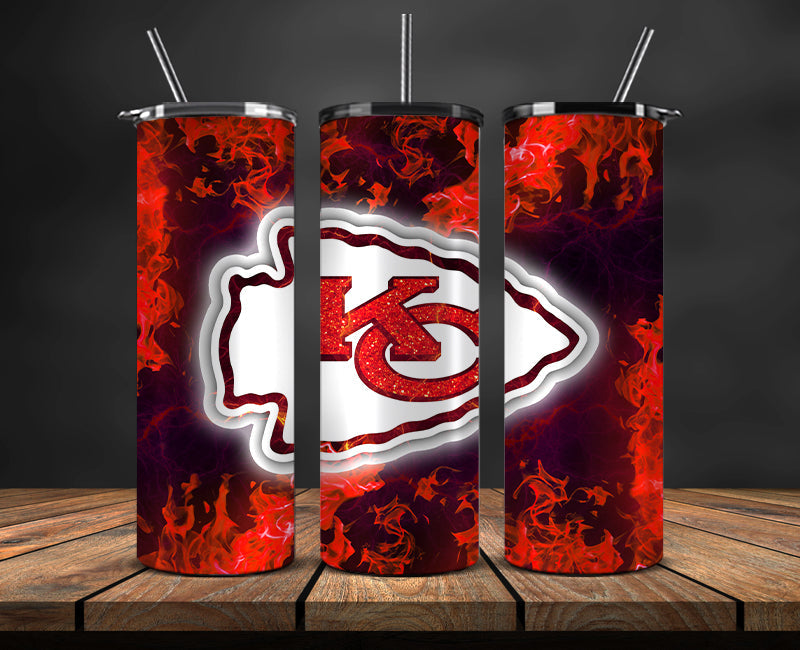 Kansas City Chiefs Tumbler, Chiefs Logo Tumbler 20oz ,NFL Season 2023 LUF- 79