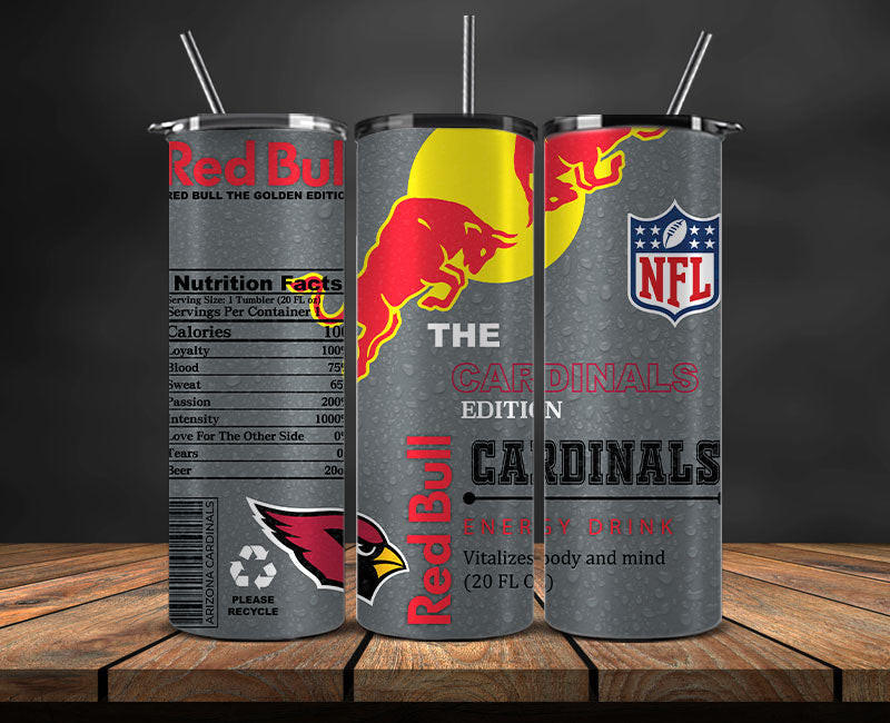 Arizona Cardinals Tumbler Wraps, NFL Red Bull Tumbler Wrap 07