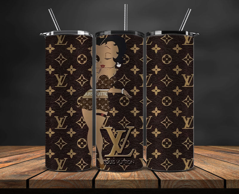 LV Tumbler Wrap, Lv Tumbler Png, Lv Logo , Luxury Tumbler Wraps, Logo Fashion Design 07