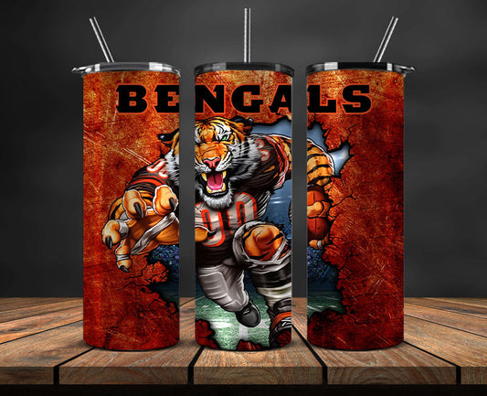Team Bengals Logo Tumbler 20oz ,NFL Football 20oz LUG- 07