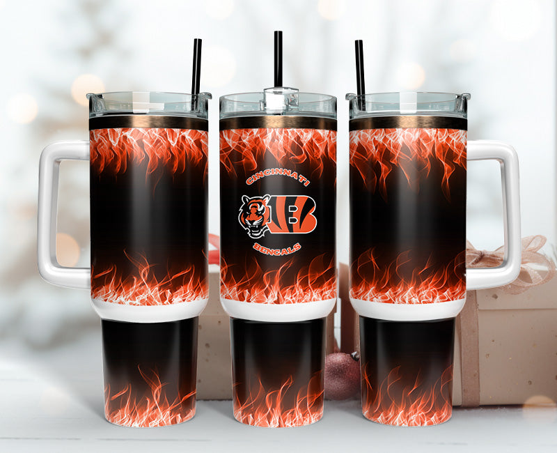 Cincinnati Bengals 40oz Tumbler,NFL Tumbler 40oz , 40oz Tumbler Sublimation Png , 40oz Tumbler Wrap 07