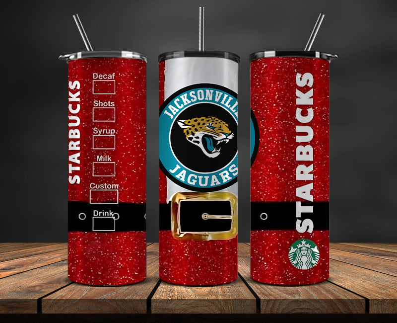 Jacksonville Jaguars Christmas Tumbler 20oz,NFL Merry Christmas 20oz, NFL Christmas Tumbler 20oz 80