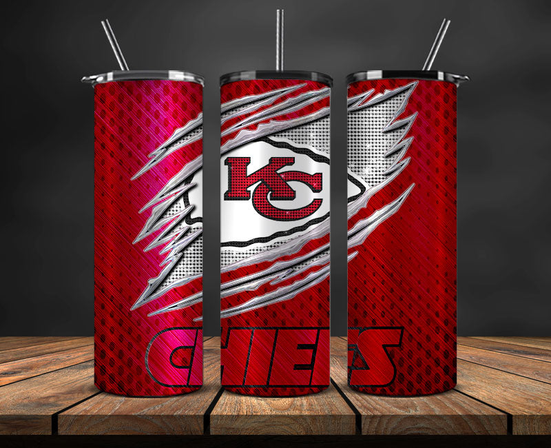 Kansas City Chiefs Tumbler 20oz ,Chiefs Logo Tumbler 20oz , NFL Football 20oz LUH -80
