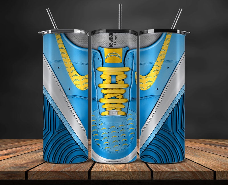 Los Angeles Chargers Tumbler Wrap, NFL Sneaker Tumbler Wrap 81