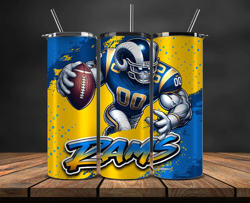 Los Angeles Rams Tumbler Wrap, NFL Tumbler By AI, AI Tumbler Wrap 83